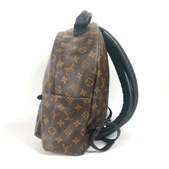 LOUIS VUITTON M44874 Monogram Palm Springs backpack MM Brown/Black - Picture 10 of 14
